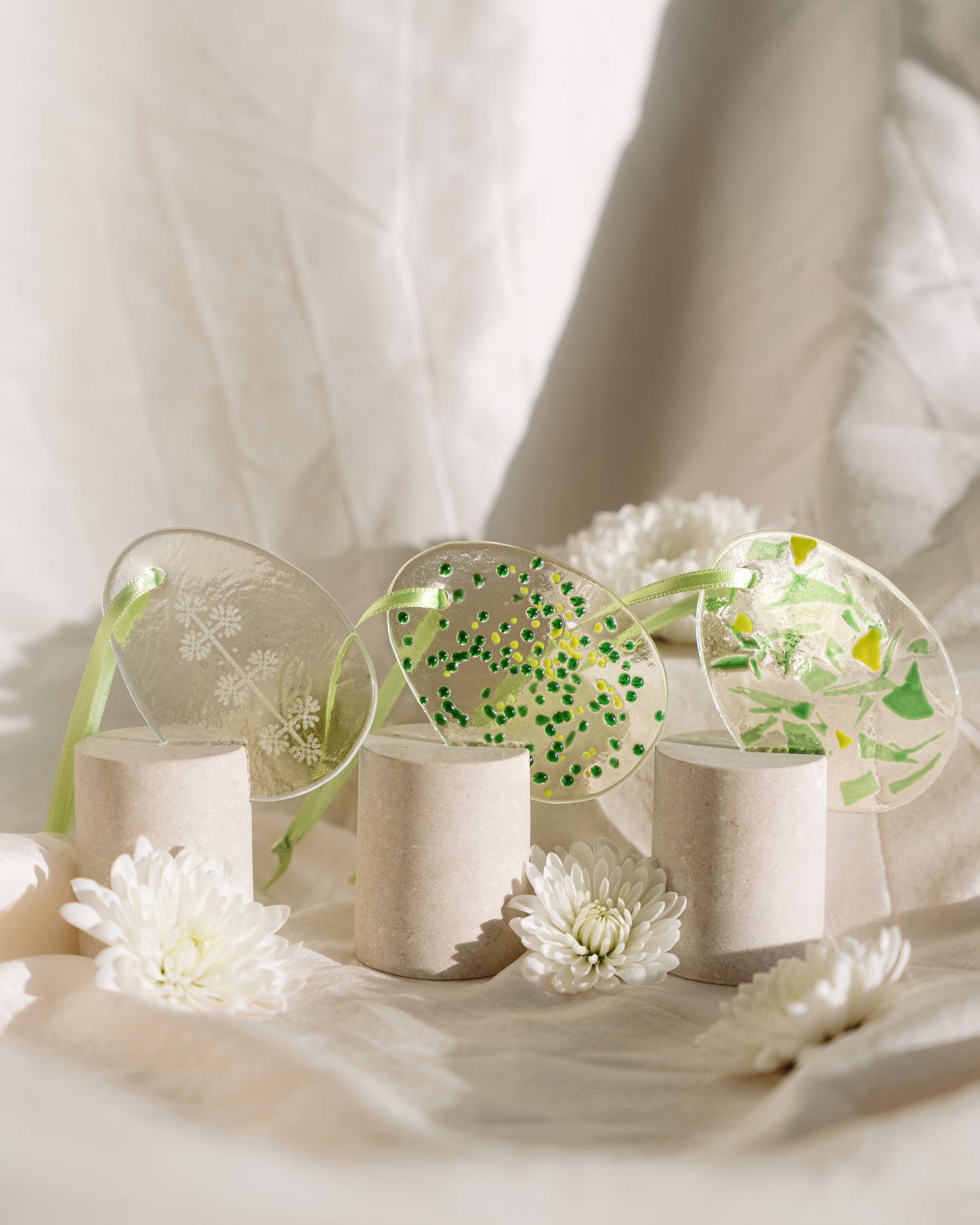 Sicanje - Zeleni set staklenih pisanica