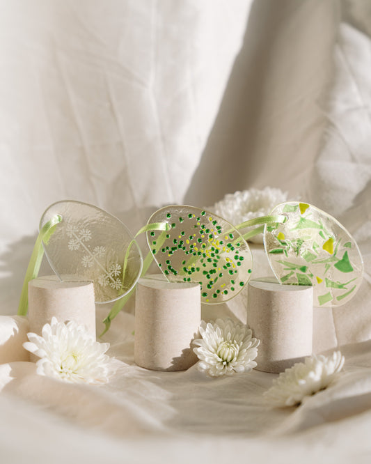 Sicanje - Zeleni set staklenih pisanica